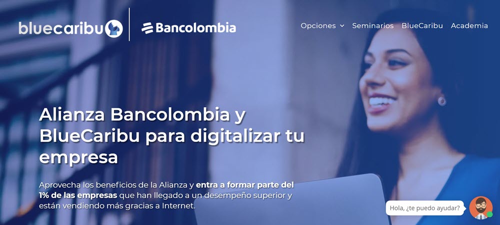 Alianza Bancolombia y BlueCaribu para digitalizar tu empresa